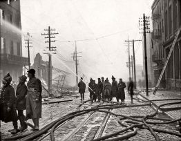 Firefighters on Baltimore Street